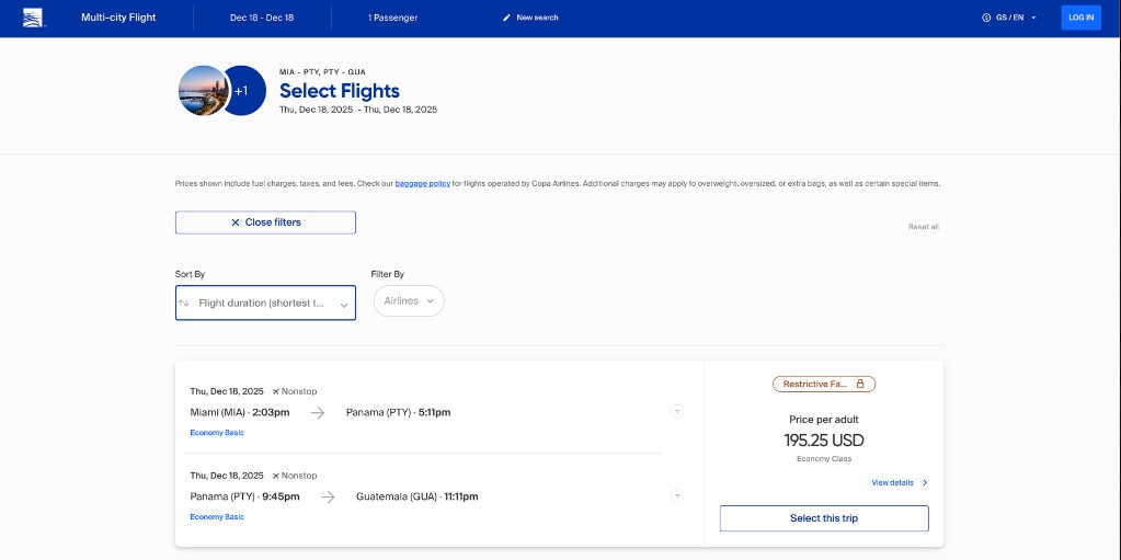 Cheap Multi City Flight